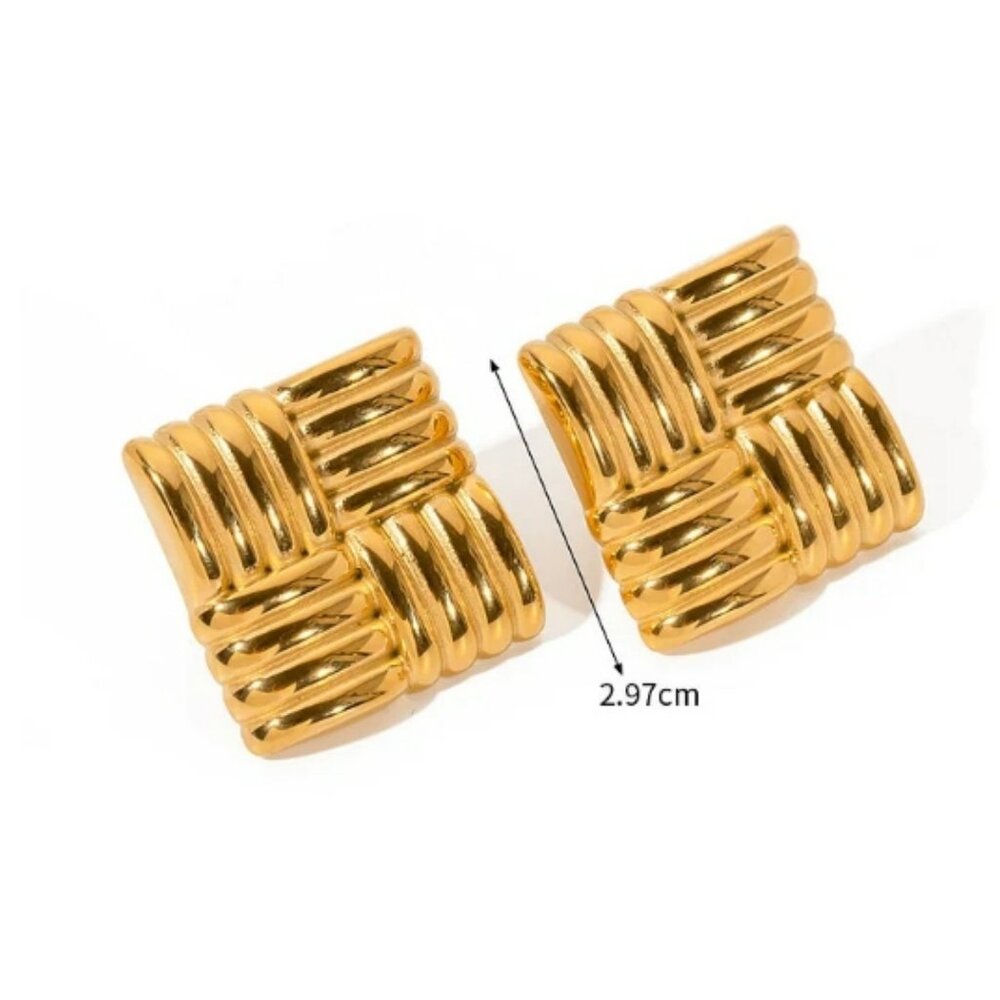 #315 Square Stainless Steel Earrings